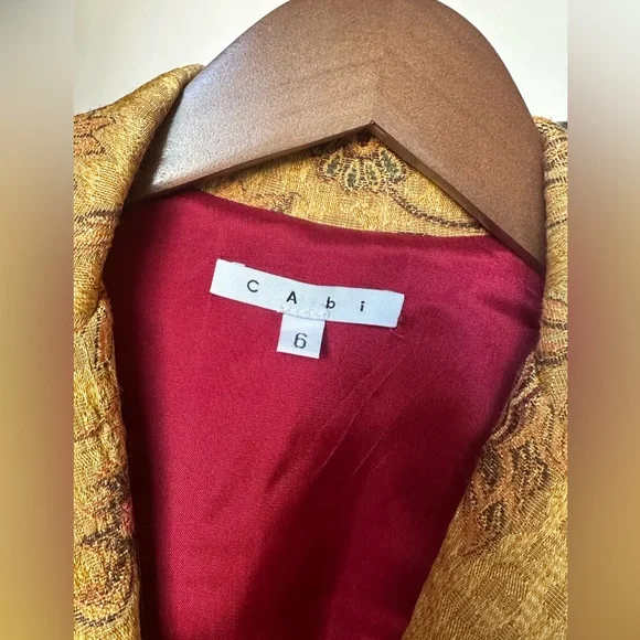 CAbi Fall Floral Coat vintage size 6 - Picture 2 of 13